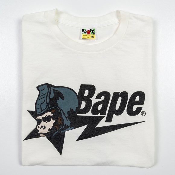 Bape Other - BAPE T-Shirt Ape Camo Helmet Lightning Bolt